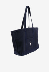 Polo Ralph Lauren Logo Embroidered Denim Tote Bag Blue 405P02124002_NAVYNAVY_70224521