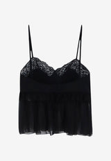 Chloé Lace-Trimmed Silk Cami Top Black CH26AHT17005001_BLACK_70014672