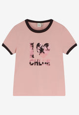 Chloé Graphic Print T-shirt Pink CH26AJH262806D5_DESERT ROSE_70014747