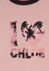 Chloé Graphic Print T-shirt Pink CH26AJH262806D5_DESERT ROSE_70014747