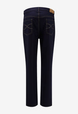 Brunello Cucinelli Washed Straight-Leg Jeans Blue M038PF1012CCM40_BLUCOLORATONUOVOCAMEL_70014881