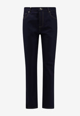 Brunello Cucinelli Washed Straight-Leg Jeans Blue M038PF1012CCM40_BLUCOLORATONUOVOCAMEL_70014881