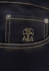 Brunello Cucinelli Washed Straight-Leg Jeans Blue M038PF1012CCM40_BLUCOLORATONUOVOCAMEL_70014881