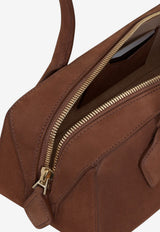 Alaïa Medium Le Teckel Nubuck Shoulder Bag Brown AA1S06033CA214731_TERRE D'OMBRE 2_70166742
