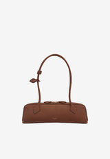 Alaïa Medium Le Teckel Nubuck Shoulder Bag Brown AA1S06033CA214731_TERRE D'OMBRE 2_70166742