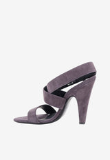 Alaïa Cone 110 Suede Sandals Purple AA3S2017I117U16_VERT CAMOUFLAGE_70166764