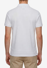 Moncler Logo Patch Piqué Polo T-shirt White L20918A00013-84556-032