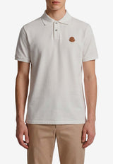Moncler Logo Patch Piqué Polo T-shirt White L20918A00013-84556-032