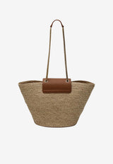 Saint Laurent Manon Raffia Basket Bag Beige 868646GAAG2/S_YSL-9929