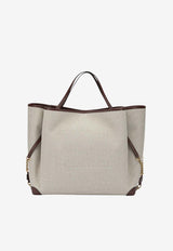 Chloé Large Clover Canvas Tote Bag Beige CH26AS654S6327M_53a5f0bc-6516-4b29-a096-9efc461494cc