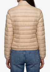 Moncler Foldable Lans Short Down Jacket Cream L20931A10100-53048-21N