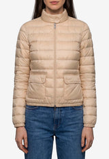 Moncler Foldable Lans Short Down Jacket Cream L20931A10100-53048-21N