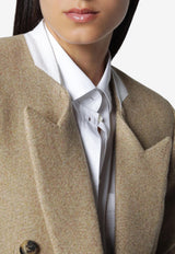 Victoria Beckham Beatrice Double-Breasted Wool Jacket Beige 1326WJK007353CWO/T_VIBEC-CM