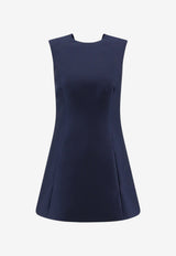 Balenciaga A-line Mini Dress Navy A00293TUT228065_NAVY_70281275