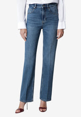 Victoria Beckham Julia Straight-Leg Jeans Blue 1326DJE005216WRDE/T_VIBEC-MB