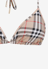 Vintage Check Halterneck Bikini