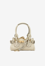 Chloé Small Paddington Leather Handbag White CH26SS805P7520S_f604f7f6-4fe5-4fd0-9e97-44408a5cf61b