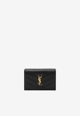 Saint Laurent Cassandre Matelassé Wallet Black 668274BOWA1/S_YSL-1000