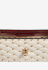 Valentino Rockstud Spike Leather Shoulder Bag Ivory 9W2B0122NAPI16_LIGHTIVORY_70013685