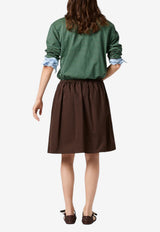Miu Miu Long-Sleeved Stripe T-shirt Green MJL014SOOO14RT_F0OBW