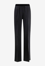 Tom Ford Elastic-Waist Silk Pants Black PAW683FAX1720NAA_BLACK_70014056