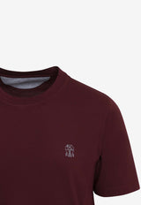 Logo Embroidered Crewneck T-shirt