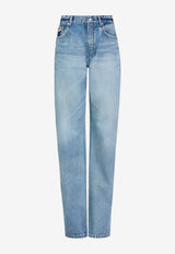 Alaïa Straight-Leg Washed Jeans Blue AA9P1274D023CA20_DIRTY WASH_70281546