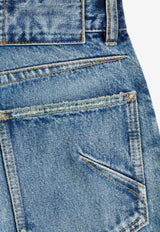 Alaïa Straight-Leg Washed Jeans Blue AA9P1274D023CA20_DIRTY WASH_70281546