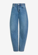 Alaïa Round Washed Jeans Blue AA9P1280D017CA29_HANDSAND WASH_70281586