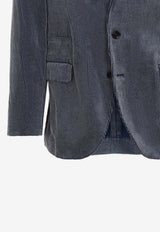 Corduroy Suit-Style Blazer