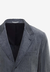 Corduroy Suit-Style Blazer