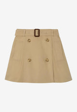 Burberry Kids Girls Twill Trench Skirt Beige 8126201170894/T_BURBE-B9719