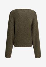 Khaite Gemma Knitted Cashmere Sweater Green 18273645777_55054d9d-810a-43c5-b2f1-23774a78be8e