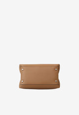 Tod's Micro T Timeless Top Handle Bag in Hammered Leather Brown XBWAPAEL000-QRI-S410