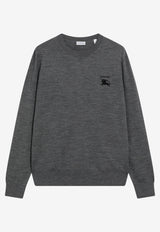 Burberry EKD Wool Knit Sweater Gray 8127586176385/T_BURBE-A1345