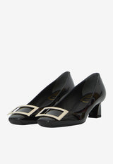 Roger Vivier Belle Vivier 45 Trompette Pumps in Patent Leather Black RVW44815280-D1P-B999