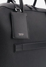 Tom Ford Stamped Logo Leather Briefcase Black H0755LCL213SNAA_BLACK_70013730