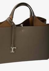 Tod's Small Hammered Leather Shoulder Bag Taupe XBWAPAL0200-QRI-6L22