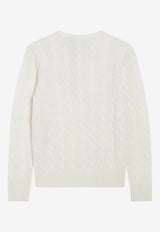 Polo Ralph Lauren Cable Knit Cashmere Sweater Cream 211971865001WO/T_POLOR-AC