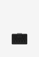Miu Miu Matelassé Nappa Leather Wallet Black 5MC280AFPP/S_MIU-F0002