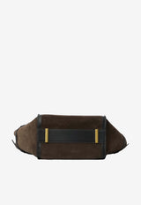Tod's Medium T Signature Suede Tote Bag Brown XBWTIMA0300-P3A-201A