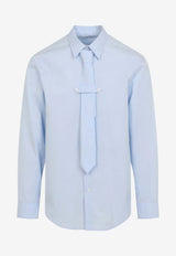 Cilian Long-Sleeved Shirt with Tonal Tie
