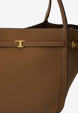 Tod's Medium T Signature Tote Bag Brown XBWTIMA0300-WKA-S600