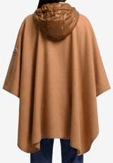 Moncler Padded Wool-Blend Poncho Brown L20933G00019-599DP-249