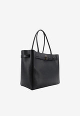 Tom Ford Medium Audrey Grained Leather Tote Bag Black L1809LCL429XNAA_BLACK_70013986