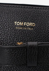 Tom Ford Medium Audrey Grained Leather Tote Bag Black L1809LCL429XNAA_BLACK_70013986