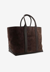 Tom Ford Large Suede Tote Bag Brown H0767LCL613YECK_BROWN_70014159