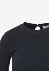Ribbed Crewneck T-shirt
