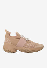 Roger Vivier Viv' Run Sneakers with Crystal-Buckle Beige RVW50645830-VRA0-AHA