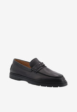 Tod's Embossed Leather Loafers Black XXM59K0KR10N6MB999_Black_70014504